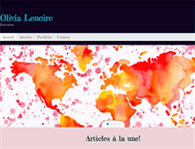Tablet Screenshot of olivialenoire.com